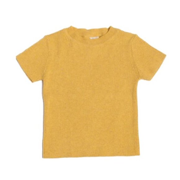 Tia Cibani BABY SHORT SLEEVE RIBBED CREW NECK - 12 months - Picture 1 of 4